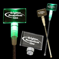 9" Green Rectangle Light-Up Cocktail Stirrers